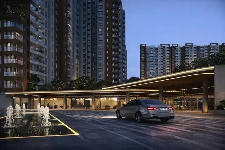 Entry gate at Prestige Evergreen